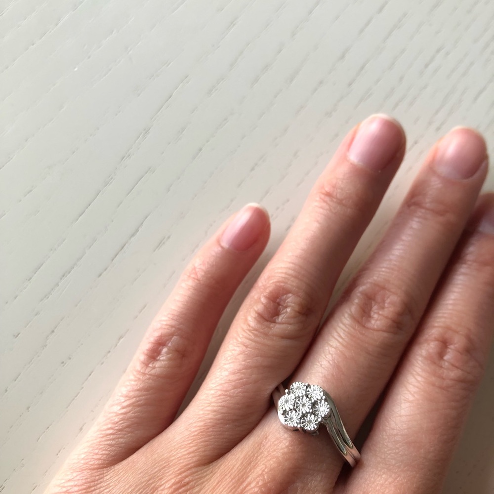 Mappins cubic zirconia silver ring